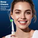 4 Count Cross Clean Replacement Heads Compatible with Oral B for Deep Clean, Brush Heads Compatible with Oral B Braun Pro 1000/500/Genius x Electric Toothbrush Heads (White)