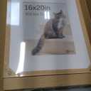VCK 16x20 Picture Frame 5 Pack - Natural Oak, High-End Wood Poster Frames with Tempered Glass, Display 11x14 Photo with Mat or 16x20 without Mat, Art Gallery-Quality, Wall Hanging, Natural Oak
