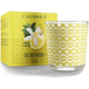 Caldrea Scented Candle, Made with Essential Oils and Other Thoughtfully Chosen Ingredients, 45 Hour Burn Time, Sea Salt Neroli Scent, 8.1 oz