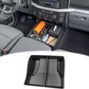 Bench Seat Floor Organizer Compatible 2015-2026 Ford F150&20172026 F250 F350 F450 Under Seat Storage Box Center Console Organizer Bin for F150 Accessories(F150 F250 Jump Seat)