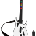 NBCP PC Guitar Hero Controller, Wireless PS3 Guitar Hero with Dongle for PC/PlayStation 3, Compatible with Guitar Hero, Rock Band, Clone Hero & Fortnite Festival  Black