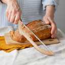 Zerymhan Sourdough Bread Knife Slicer, Bread Bow Knife for Homemade Bread Sourdough,16" Sourdough Bread Cutter,Fiddle Bow Design Easy to Cutting,Bread Saw for Homemade Bread