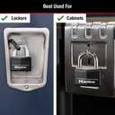 Master Lock Covered Padlocks with Key, Outdoor Locks, 2 Pack, 141T