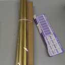 Efperfect Modern Sputnik Chandelier Extension Downrod Pole 2 Pack (Bronze Gold)
