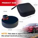 4PCS Jack Pads for Mach-E, Compatible with Ford Mustang Mach E 2021-2025, Rubber Pinch Weld Jack Pad Adapter, Lift & Jack Stand Support with Non-Slip Design & Storage Bag