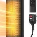 Dreo Space Heater for Bathroom and Indoor, 70Oscillating, 5 Modes, Remote for Home Bedroom, 12H Timer, with ALCI Safety Plug (Silver)