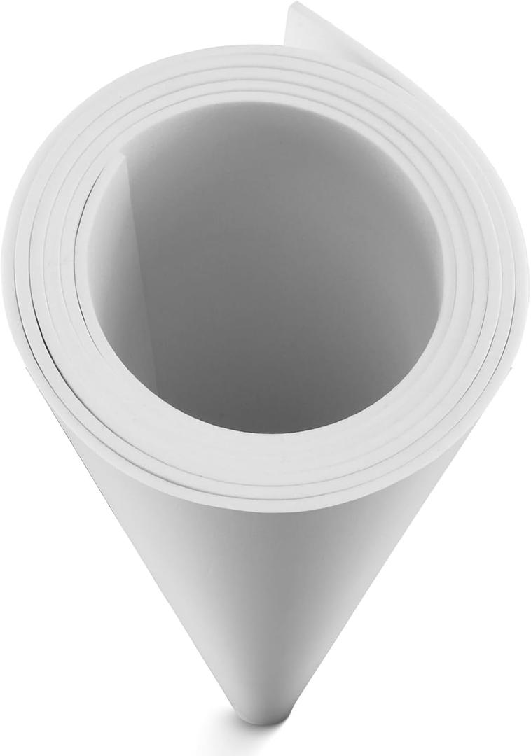 MEARCOOH EVA Foam Cosplay White 2mm Thick (1mm to 20mm) Large 35.5" x 59" Sheet Premium High Density 86 kg/m3 for Cosplay, Crafts Projects