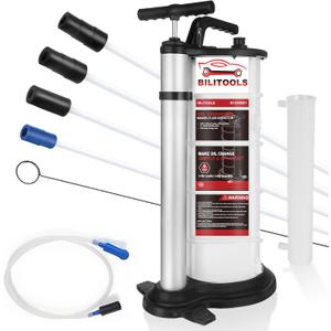 BILITOOLS 9L Manual Oil Extractor Pump, Vacuum Fluid Extractor for Automotive Engine Oil Change Large Capacity 2.4 Gallon for Boat Marine Jetski ect.
