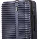 InUSA ALLY 24-Inch Medium Hardside Spinner Luggage TSA Lock Durable Blue