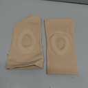 Shappy 2 Pair Figure Ice Skating Knee Pads Gel Dance Knee Pads Cushion and Support Breathable Material for Dancing Skating Women Girl Men (Medium, Beige and Black)