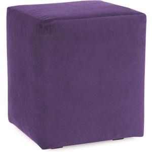 Howard Elliott Replacement Slipcover Exclusively Made for Howard Elliott Universal Cube Ottoman, 100% Polyurethane Fabric (Ottoman Not Included), Bella Eggplant, 18"D x 18"W x 20"H