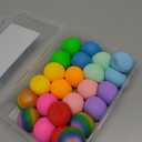 24 Pack Stress Balls, Stretchy Squishy Ball Fidget Toys for Kids Adults Stress Relief, Squeeze Ball Sensory Toys for Party Favors Classroom Prizes Easter Gifts Toys Basket Stuffers