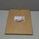 11x14 Mahogany with Rustic Gold Trim Vintage Picture Frame, Matted for 8x10 Photos or Art Works, 1.5 in Wide Frame Border Real Glass Cover, Bronze Inner