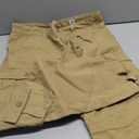 FREE SOLDIER Men's Outdoor Softshell Fleece Lined Cargo Pants Snow Ski Hiking Pants with Belt, Size 36