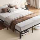 Full Metal Bed Frame 14 Inch, Heavy Duty Platform, No Box Spring Needed