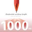 CRYLLIS Pens Bulk, 50Pack Ballpoint Pens for Black Ink Pens,Smooth Writing,No Smear Pens,Office Supplies, Back to School Gifts,Gifts for School Teacher & Mother's Day,1.0mm(Red)