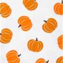 100Pcs Pumpkin Guest Napkins Fall Decor Pumpkins Paper Napkin Thanksgiving Disposable Bathroom Hand Towels for Autumn Harvest Friendsgiving Seasonal Table Decor Party Supplies