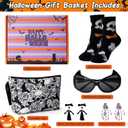 Biching Boo Basket Stuffers for Women, Cute Halloween Gifts for Women, Spooky Gifts for Teens Girls Friends Adults Sister with Nice Gift Box, Best Boo Basket Gift Set of 6