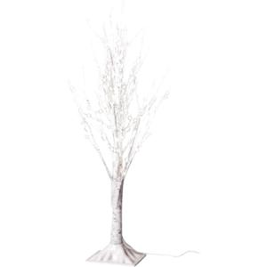 Good Tidings 3-Foot White Artificial Christmas Tree with 247 Warm White LED Lights