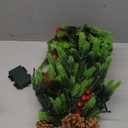 [ 12 Modes & Timer] Christmas Artificial Tree LED Warm Lights Battery Operated Red Berries Pine Cone Burlap Base Indoor Home Christmas Decorations