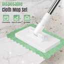 Snap Grip Mini Mop, Cloth Changing Mini Mop Zero Touch Lazy Mop Adjustable for Wet Dry Floors Tile Hardwood Corners Home Use