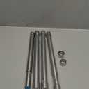 Clothes Rod for Closet Adjustable,Susenya Closet Rod Selectives 16 in - 26 in,Stainless Steel,Silver - Pack of 4