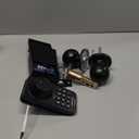 Keyless Entry Door Lock with Handle Set - Built-in WiFi, Fingerprint, App Control & Doorbell, Electronic Keypad Deadbolt with One-Time Code, Auto-Locking, Easy to Install (Black)