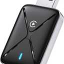 Wireless CarPlay Adapter for iPhone, Mini Size for Apple CarPlay Adapter, Convert Wired to Wireless with Extension Cable USB & USB-C/Type-C, Stable Control & No Delay, Black