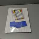 6pack Dry Erase Board 9"x12"with Lines and Blank Surface Learning,Math,Writing Teacher & Homeschool Supplies Mini Whiteboard Erasers Included Colors pens