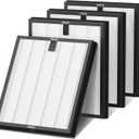 HY4866 Replacement Filter Compatible with MORENTO HY4866, WESTHEY HY4866, YIOU M1 Air Purifier, 3-in-1 H13 Ture HEPA Replacement Filters (Extra 4 Pre-filter) Enhanced Version for HY4866, 4 Pack
