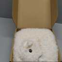 Heartbeat Toy for Dog Anxiety Relief and Calming Aid, Stuffed Animal for Puppy Sleep Aid Crate Training, Comfort Toy for Puppy Essential, White