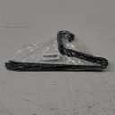 Zober Pants Hangers Non Slip - 10 Pack Open Ended Pants and Jean Hangers for Closet - Space Saving Clothes Hanger - Strong, Durable, Metal Pant Hangers (Black)