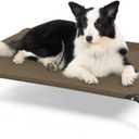 Bedsure Elevated Raised Cooling Cots Bed for Large Dogs, Portable Indoor & Outdoor Pet Hammock with Skid-Resistant Feet, Frame with Breathable Mesh, Grey, 49 inches (49.0"L x 31.5"W x 8.0"Th)