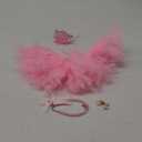 Dog Birthday Party Supplies Dog Birthday Outfit Pink Tutu for Dogs Dog Birthday Hat Necklace and Bowtie Hairpin for Dogs (24-31 inch Wrist)