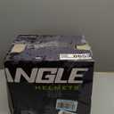 TRIANGLE 3/4 Motorcycle Helmet,Retro Vespa Open Face Adults Helmets with Visor,Half Face Moped Helmet for Men & Women,DOT Approved Helmets for Cruiser Scooter(L) (Rainbow Gray)