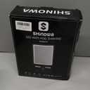 Heated Shower Mirror Fogless for Shaving, 3 Colors Stepless Dimmable Lights Fogless Mirror for Shower, Rechargeable Anti Fog Shaving Mirror for Shower with Razor Holder for Men, Light Memory Function (Black)