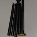 Black Shower Curtain Rod 31 to 80 Inch,1 Inch Diameter Adjustable Spring Tension Stainless Steel Telescoping Rod,Easy Install,No Rust