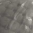 ONBRILL 25" Ottoman with Storage, Round Pouf Ottoman Foot Rest, Small Storage Foot Stool for Couch Bedroom Living Room, Books, Blankets & Kid's Toy Box, Load up to 220 lbs, Grey