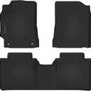 Floor Mats for 2012-2017 Toyota Camry (Include Hybrid) All Weather Protection TPE Rubber Full Set Automotive Floor Liners for 2017 Camry Hybrid Accessories, Odorless Anti-Slip, 1st & 2nd Row, Black