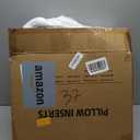 Puredown Euro Pillow Inserts 24 x 24 (Pack of 2, White), Feather Down Pillow Stuffer, White Throw Pillows for Bed, Couch, and Cushion