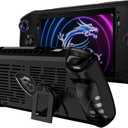 Protective Case for MSI Claw A1M 7" PC Gaming Handheld 2024,MSI Claw A1M TPU Grip Cover Back Shell Accessories with Ergonomic Grip & Kickstand(Black)