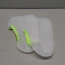 Silicone Waterproof Shoe Covers, Upgrade Reusable Overshoes with Zipper, Resistant Rain Boots Non-Slip Washable Protection for Women, Men (M (Women 5-7, Men 5-6), White)