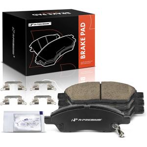 A-Premium Front Ceramic Disc Brake Pads Set Compatible with Nissan Versa 2012-2019, Micra 2015-2019, Versa Note 2014-2019, 4 Pcs