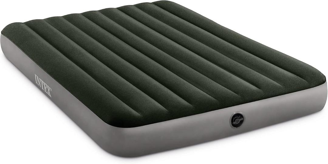 Intex 64109E Dura-Beam Standard Prestige Air Mattress: Fiber-Tech  Queen Size  10in Bed Height  600lb Weight Capacity  Pump Sold Separately