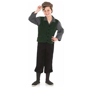 fun shack Colonial Costume for Boys, Kids Victorian Pioneer Outfit, Historical Boy Costume for Dress Up, X-Large