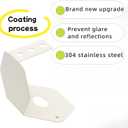 Watermelon Light Bracket Mirror Turn Signal Mounting Bracket Anti-Glare Angled Turn Signal Holder 304 Stainless Steel 2 PCS Bracket with 6 Screws and Bolts (No LED Light)