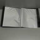 Dunwell Presentation Binder 48-Pocket, Displays 96 Pages, 8.5x11 Portfolio Binder with Plastic Sleeves, Storage and Organizer for Documents, Photos, Kids Artwork, Projects, Recipes (Black)