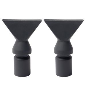 MroMax Aquarium Nozzle Plastic Pump Duckbill Nozzles Water Outlet Return Pipe Plumbing Fitting Dark Gray 2Pcs