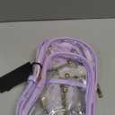 Clear Sling Bag for Stadium Events, Crossbody Bag for Women - Stadium Approved (Purple)