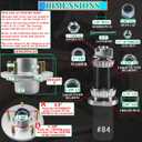 OZISENS 2 Sets 3500 lbs Pre-Iubricated Galvanized Trailer Hub Kits 5 Bolt 4.5 for 1-1/16'' to 1-3/8'' #84 Tapered Spindle,Trailer Hub Kit with Pre-Assembled L44649 & L68149 Bearings and Grease Seal